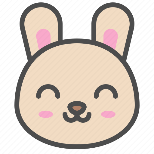 Animal, avatar, bunny, cute, emoji, rabbit, smile icon - Download on Iconfinder