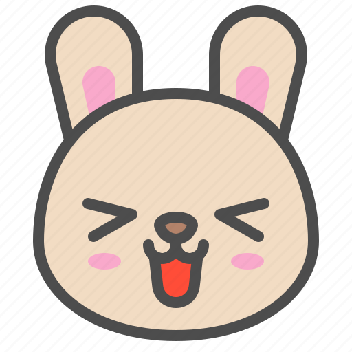 Animal, avatar, bunny, cute, emoji, happy, rabbit icon - Download on Iconfinder