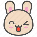 animal, avatar, bunny, cute, emoji, rabbit