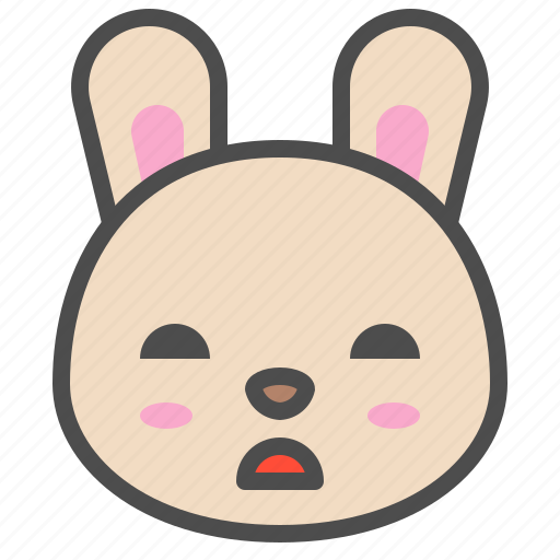 Animal, avatar, bored, bunny, cute, emoji, rabbit icon - Download on Iconfinder