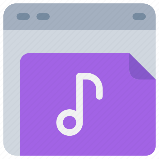 Browser, interface, media, music, song, website icon - Download on Iconfinder