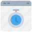 browser, interface, time, timer, website 