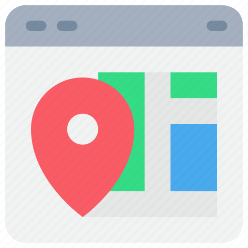 Browser, gps, interface, location, map, website icon - Download on Iconfinder