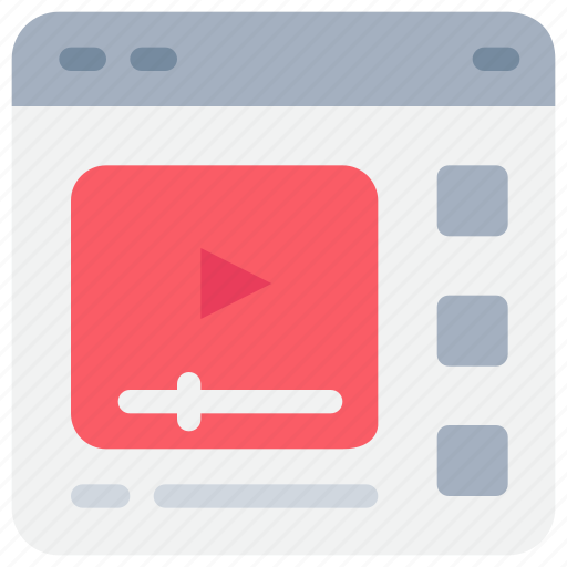 Browser, interface, movie, video, website icon - Download on Iconfinder
