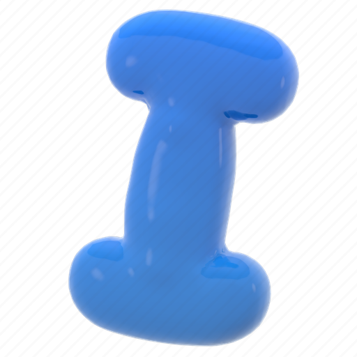 I, alphabet, glossy, capital letter, 3d, ballon, letter icon - Download on Iconfinder