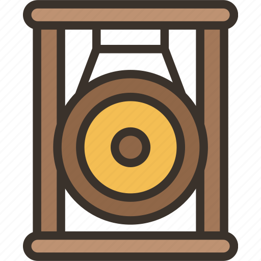 Gong, sound, asian, metal, instrument icon - Download on Iconfinder
