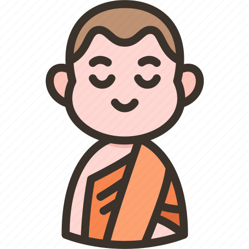 Monk, buddhism, religion, spirituality, culture icon - Download on Iconfinder