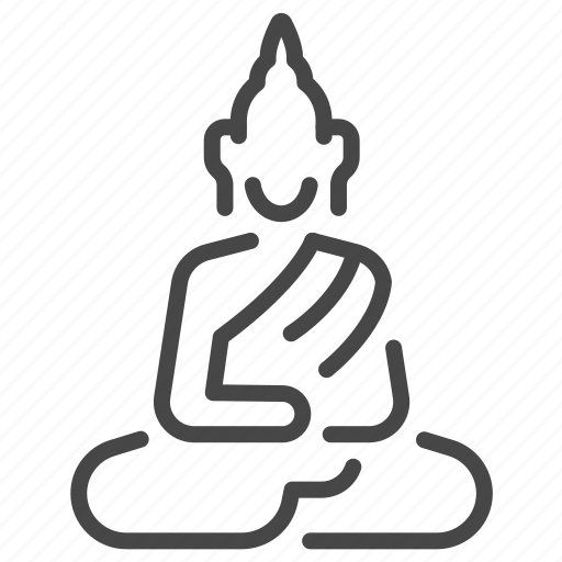 Buddhism, religion, religious, statue, buddha, buddha statue icon - Download on Iconfinder