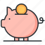 savings, coin, investment, piggy bank 