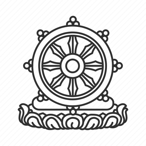 Dharma, ship's wheel, wheel, wheel of dharma icon - Download on Iconfinder