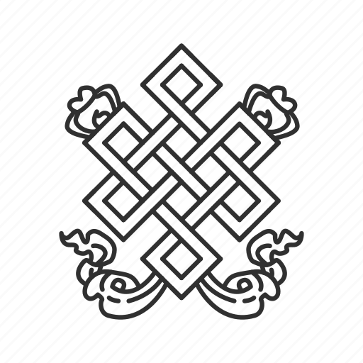 Chinese art, endless knot, symbolic, twist icon - Download on Iconfinder