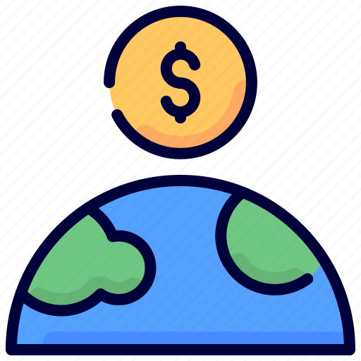 Finance, fundrising, global, money, world icon - Download on Iconfinder