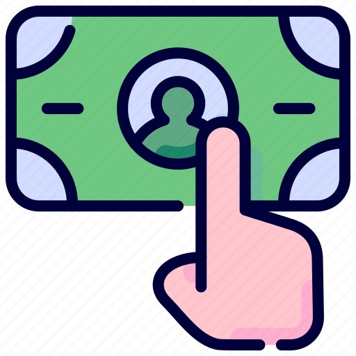 Bill, cash, dollar, give, hand, money, payment icon - Download on Iconfinder