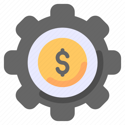 Business, dollar, finance, gear, manage, money icon - Download on Iconfinder