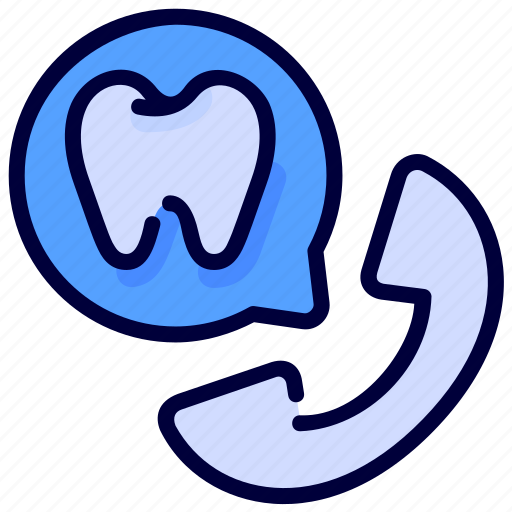 Call, care, contact, dental, phone, service, tooth icon - Download on Iconfinder