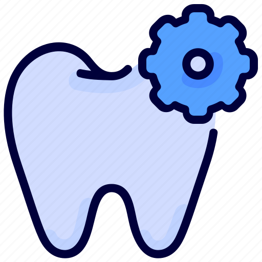 Dental, dentist, gear, repair, tooth icon - Download on Iconfinder