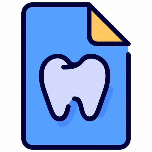 Dental, file, health, medical, record, report icon - Download on Iconfinder