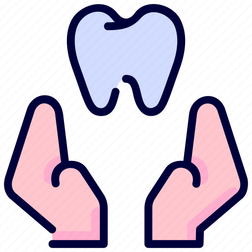 Care, give, hand, healthcare, medical, tooth icon - Download on Iconfinder