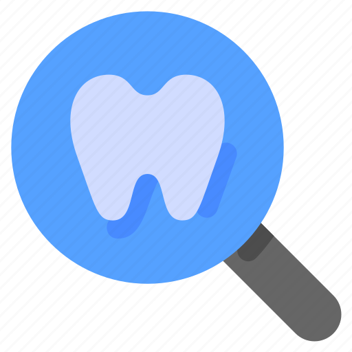 Dental, dentist, glass, health, inspection, magnifying, medical icon - Download on Iconfinder