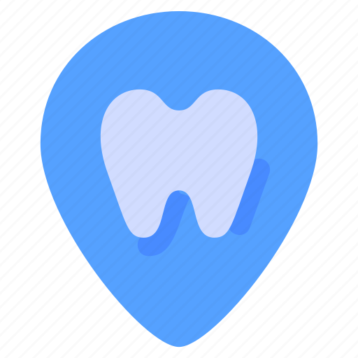 Dental, dentist, destination, location, pin, tooth icon - Download on Iconfinder