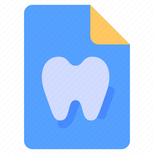 Dental, file, health, medical, record, report icon - Download on Iconfinder