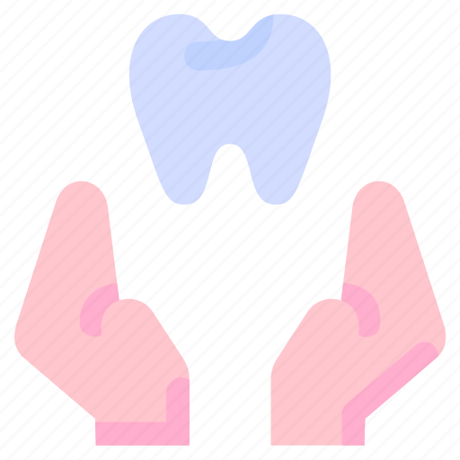 Care, give, hand, healthcare, medical, tooth icon - Download on Iconfinder