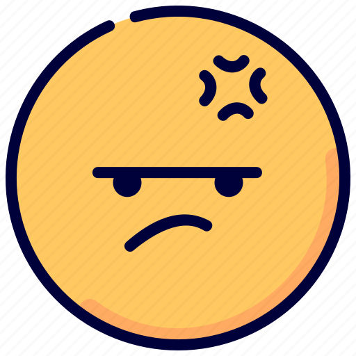 Angry, emoji, emoticon, face, feelings icon - Download on Iconfinder
