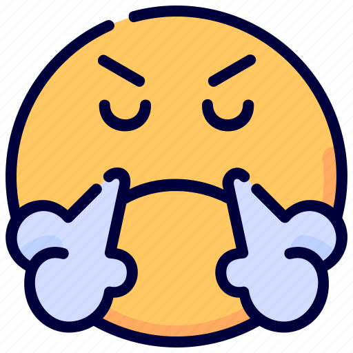 Angry, annoyed, emoji, emoticon, feelings, smiley, smileys icon - Download on Iconfinder
