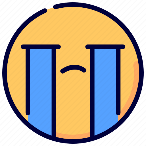 Cry, crying, emoji, emoticon, face, feeling icon - Download on Iconfinder