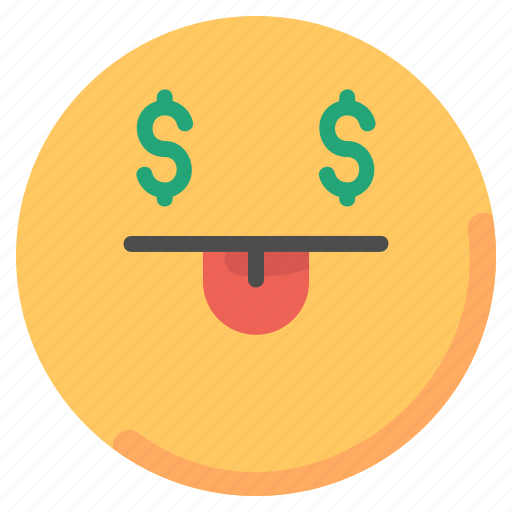 Dollar, emoji, emoticon, happy, money, oriented, rich icon - Download on Iconfinder