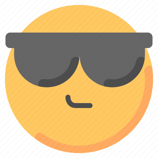 Cool, emoji, emoticon, feelings, glases, smileys icon - Download on Iconfinder
