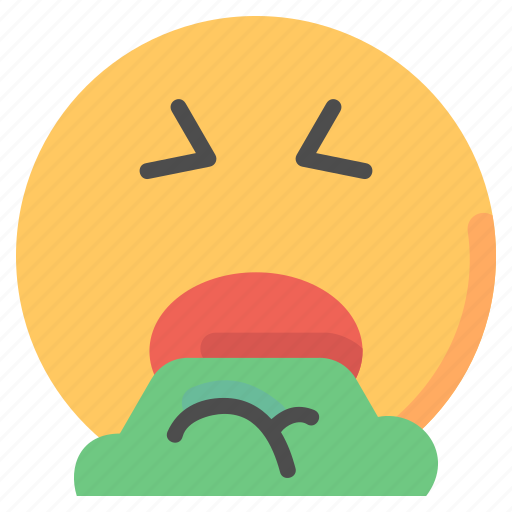 Emoji, emoticon, gag, nausea, sick, throw, up icon - Download on Iconfinder