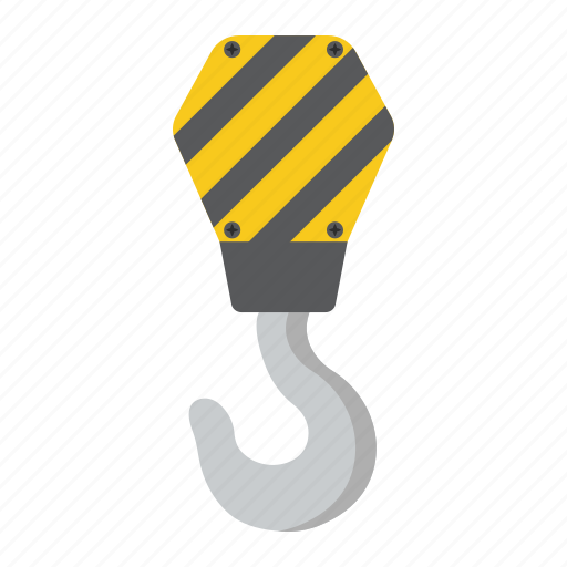 Build, construction, crane, hook, lift, repair, rope icon - Download on Iconfinder