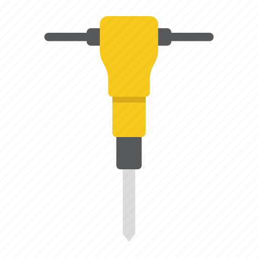 Build, construction, drill, hammer, jackhammer, pneumatic, repair icon - Download on Iconfinder
