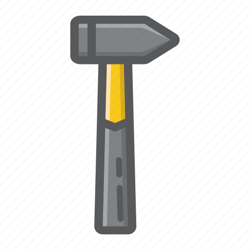 Build, carpentry, construction, hammer, repair, service, tool icon - Download on Iconfinder