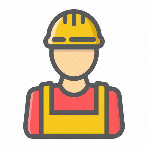 Builder, constructor, engineer, helmet, person, repair, worker icon - Download on Iconfinder