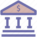 bank, bank building, building, courthouse, dollar, institute