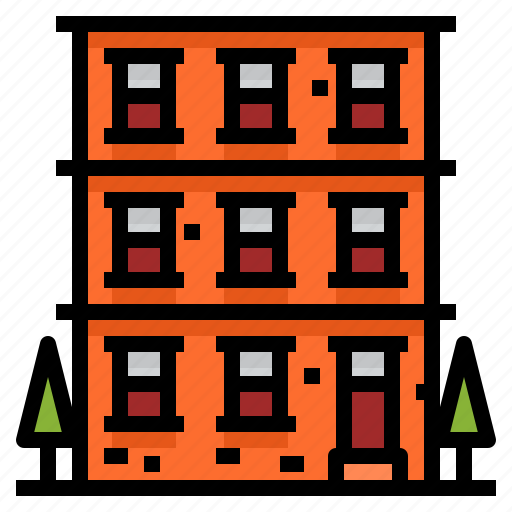 Apartment, buildings, estate, property, real, residentia icon - Download on Iconfinder