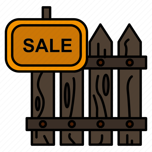 Fence, garden, house, realty, sale, wood icon - Download on Iconfinder