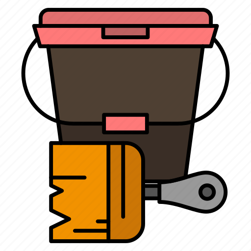 Brush, bucket, color, paint icon - Download on Iconfinder