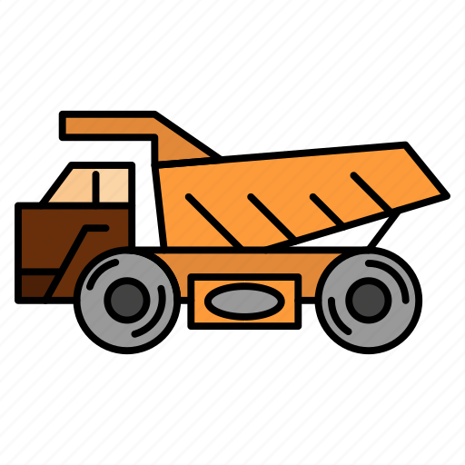 Construction, trailer, transport, truck icon - Download on Iconfinder