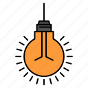 bulb, idea, light, suggestion, tips 