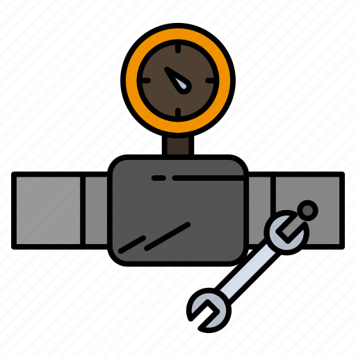 Building, construction, gage, pipe, repair icon - Download on Iconfinder