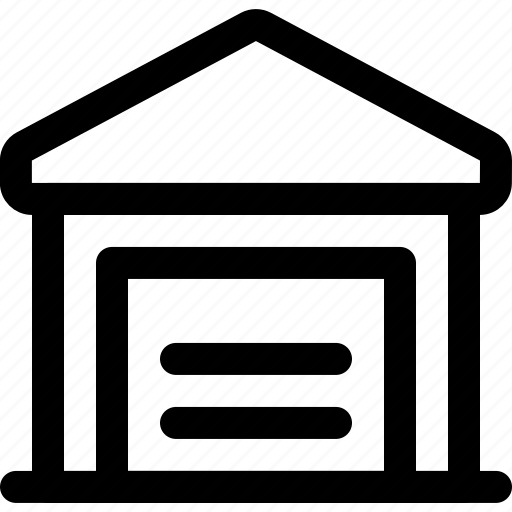 House, garage, home, building, construction, door icon - Download on Iconfinder