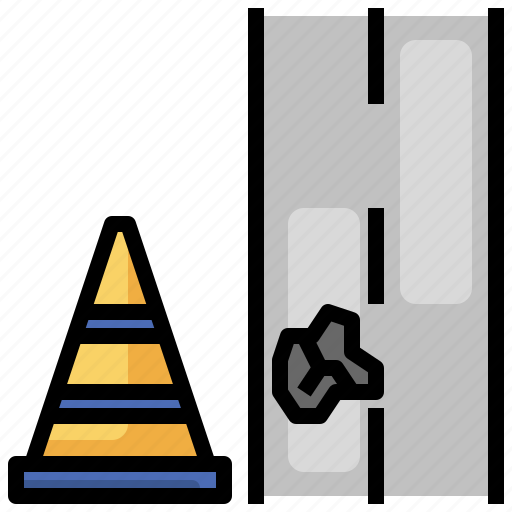Cone, construction, post, signaling, urban icon - Download on Iconfinder