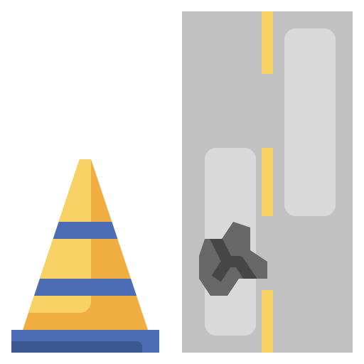 Cone, construction, post, signaling, urban icon - Download on Iconfinder