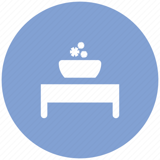 Flower vase, furniture, interior decoration, table, table decoration icon - Download on Iconfinder