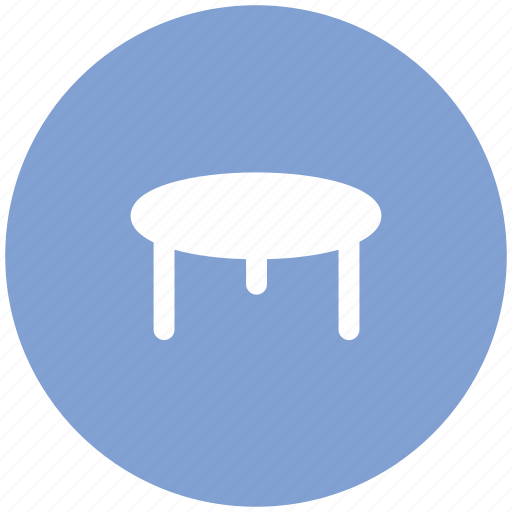 Dining table, furniture, kids room table, round table, table icon - Download on Iconfinder
