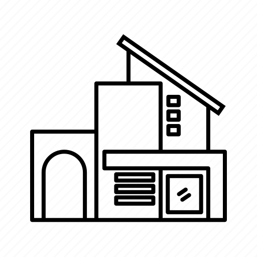 Contemporary, house, home, building, apartment, property icon - Download on Iconfinder