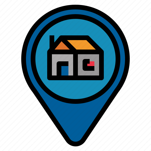 Home, house, pin icon - Download on Iconfinder on Iconfinder